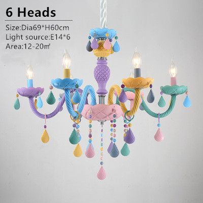 6 heads lampada con lampadine a LED