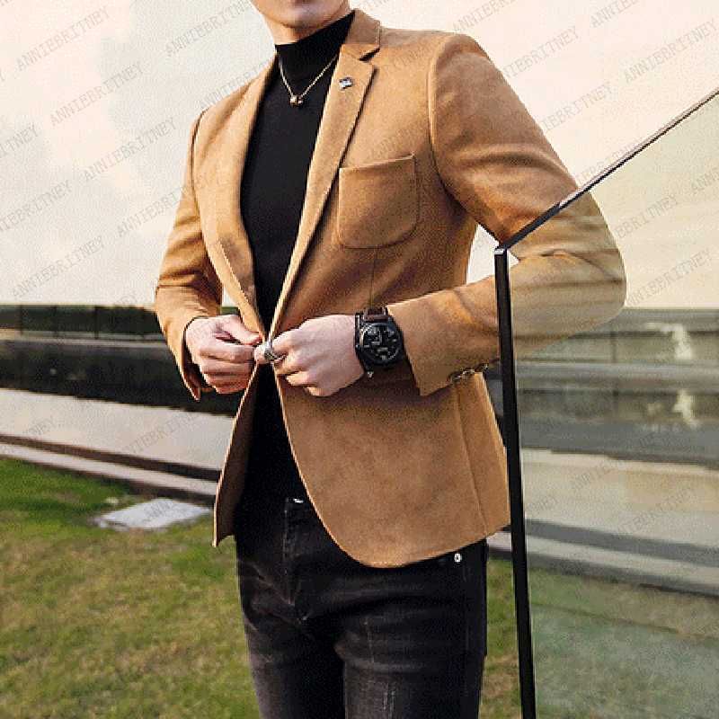 camel mens blazer