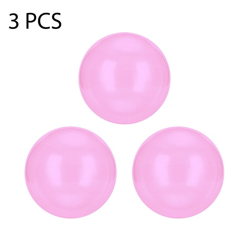 3pcs rosa 6 cm