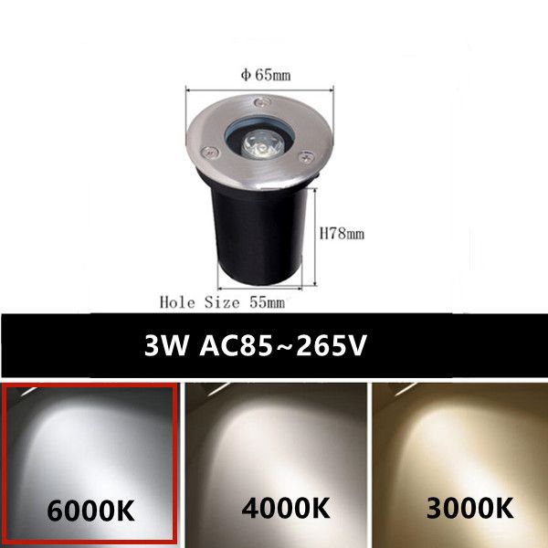 3W - 6000K