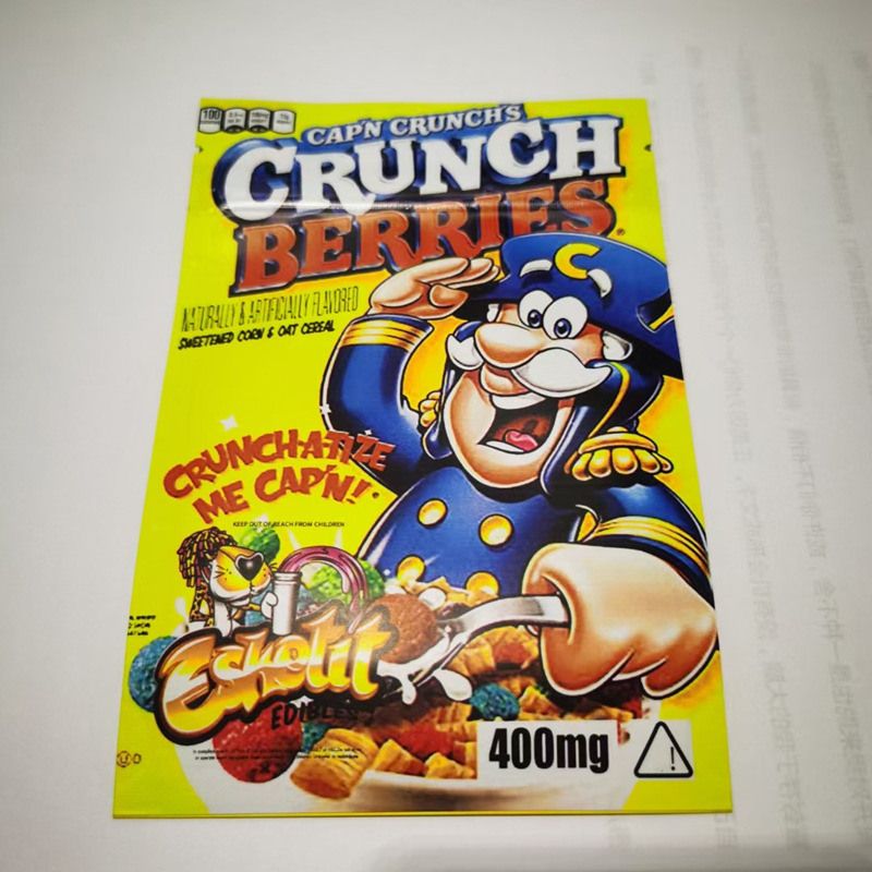 Wholesale Resealable Esketit Mylar Packing Bag CRUNCH BERRIES COCOA