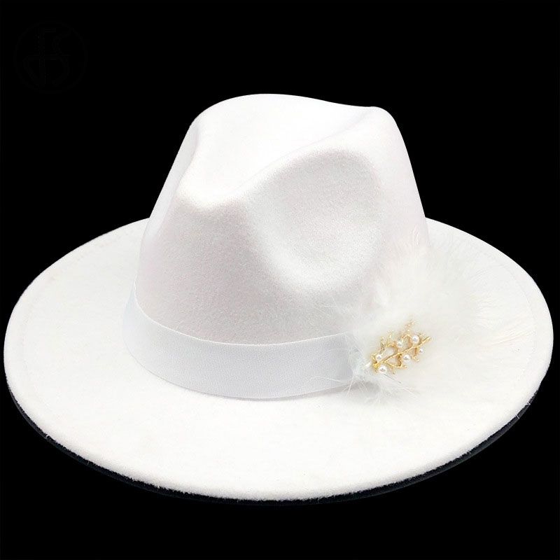 Biały kapelusz c
