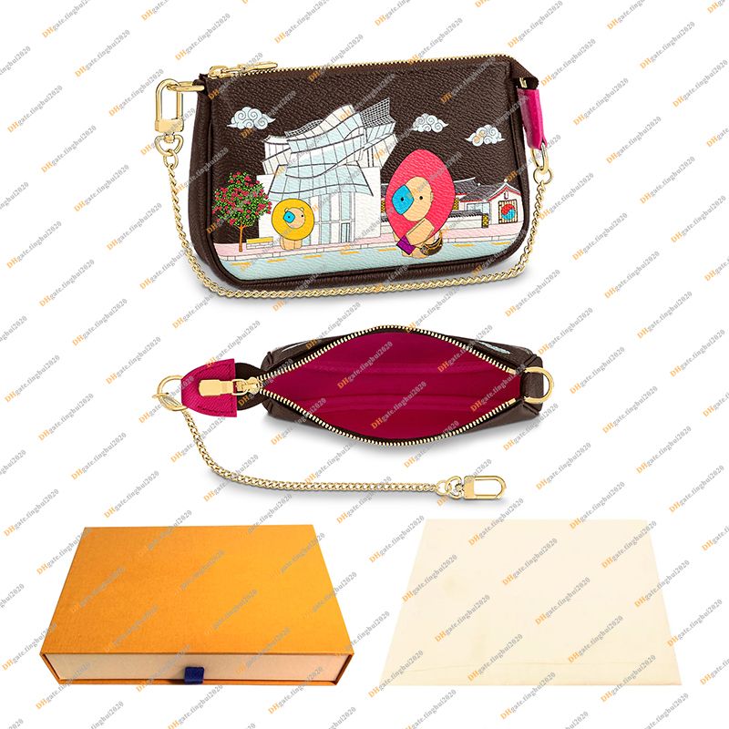 2022 Christmas Fashion Designer MINI POCHETTE ACCESSOIRES Chain Bag Wallet  Purse High Quality Silk Screen Handbag Key Pouch M817621222111 From Beqx,  $93.97