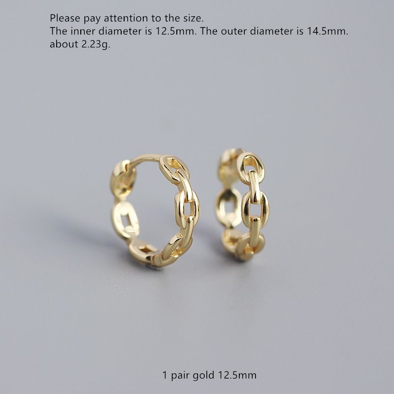 1 Paar Gold 12,5 mm