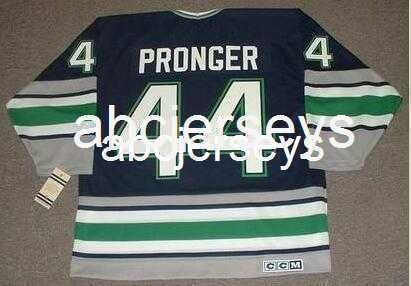 Chris Pronger 1993 Hartford Whalers Away Throwback NHL Hockey Jersey