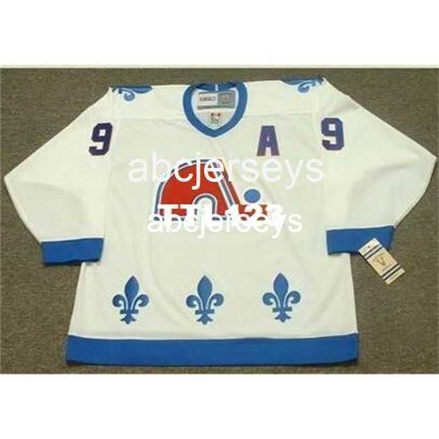 VTG RARE QUEBEC NORDIQUES #9 MIKE RICCI CCM AUTHENTIC HOCKEY