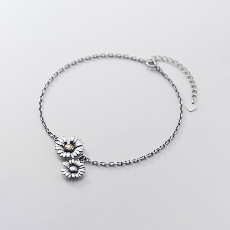 China Daisy Anklets 925 Thais zilver
