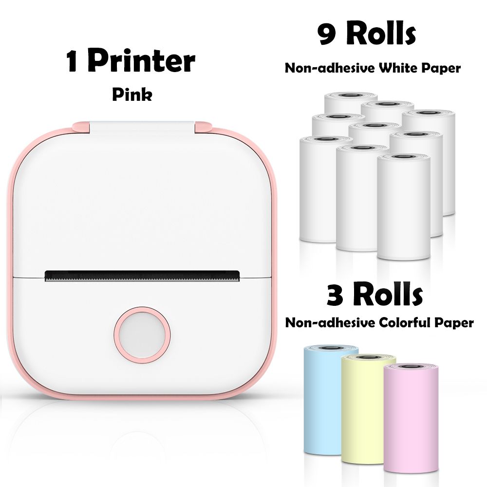Pink-12 Rolls Paper