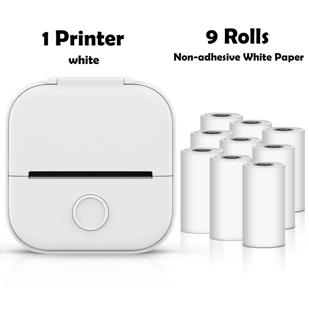 White-9 Rolls Paper