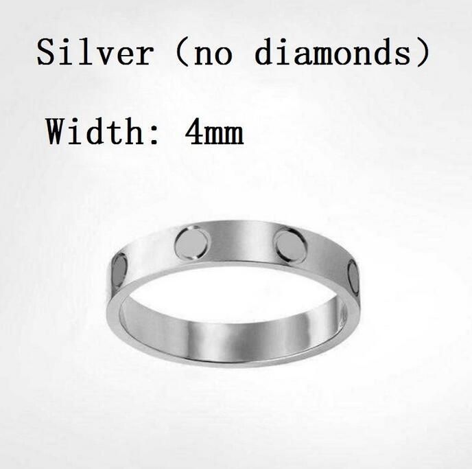 4mm zilver geen diamant
