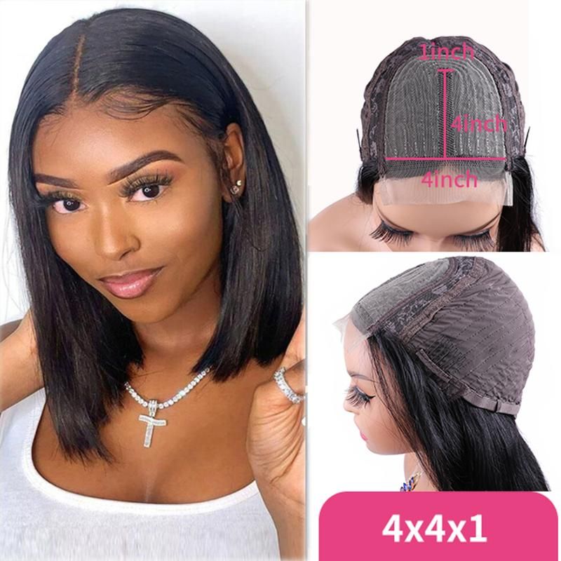 8 polegadas China 4x1 HD Lace Wigs