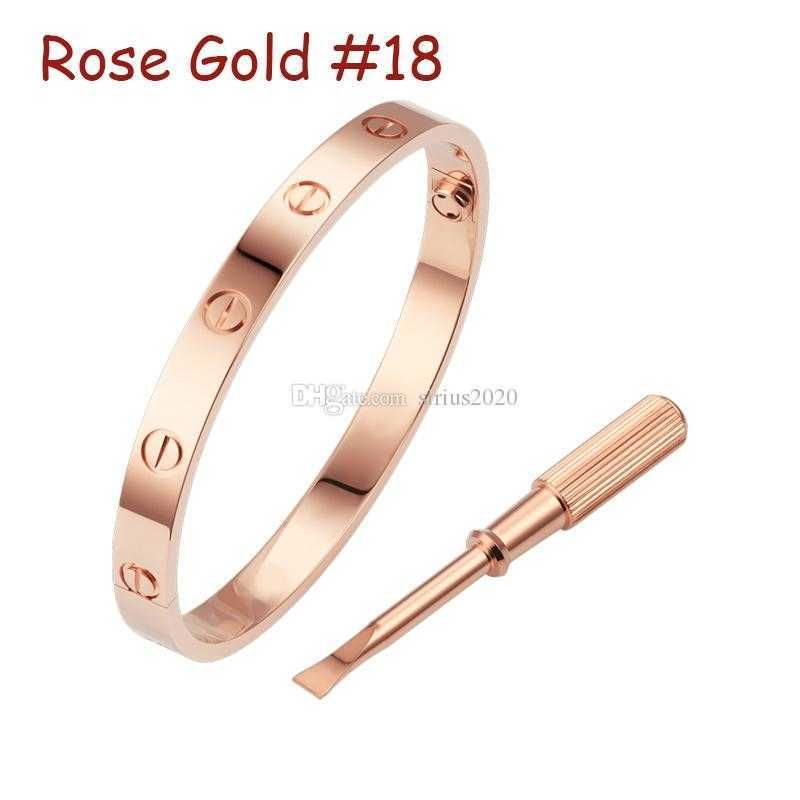 Oro rosa # 18 (pulsera de amor)