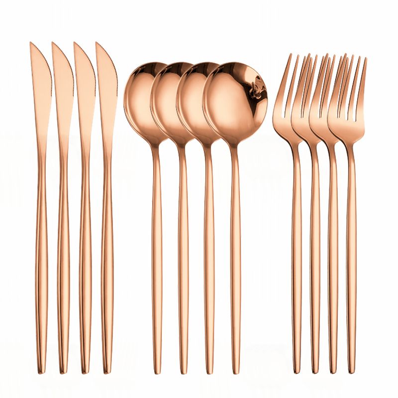 12pcs rosegold