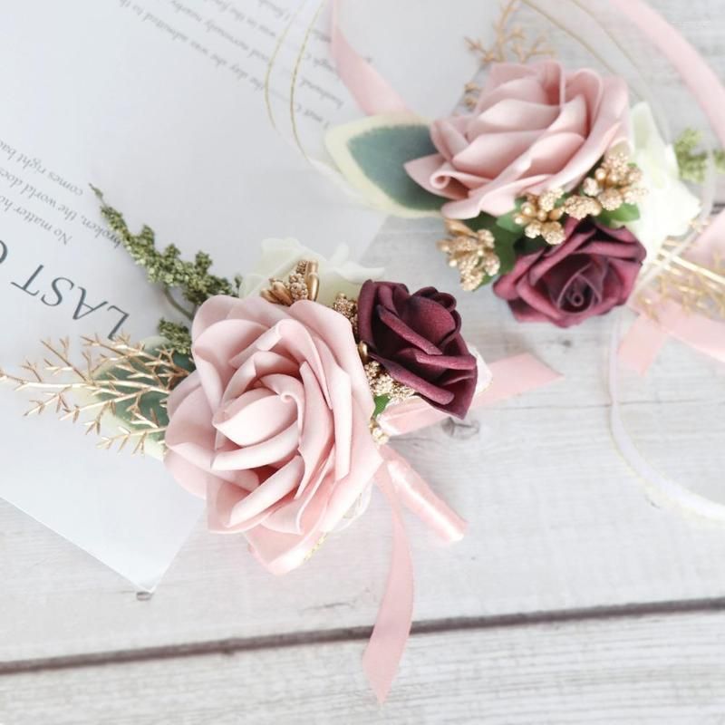 FloralFete Corsage Wristlet Elegant Wedding Accessory Set For Bridal Party,  Groomsmen & Bridesmaids Versatile Décor Accent From Meanniceg, $7.66