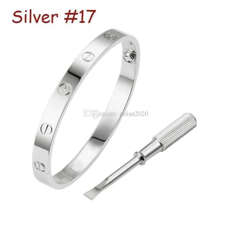 Silver n ° 17 (bracelet d'amour)
