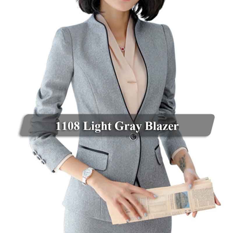 1108Lightgray Blazer