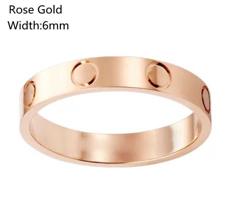 6mm rosa guld ingen diamant