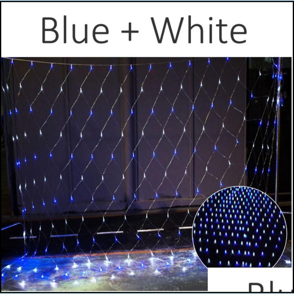 6m x 4m 678Led Blue White