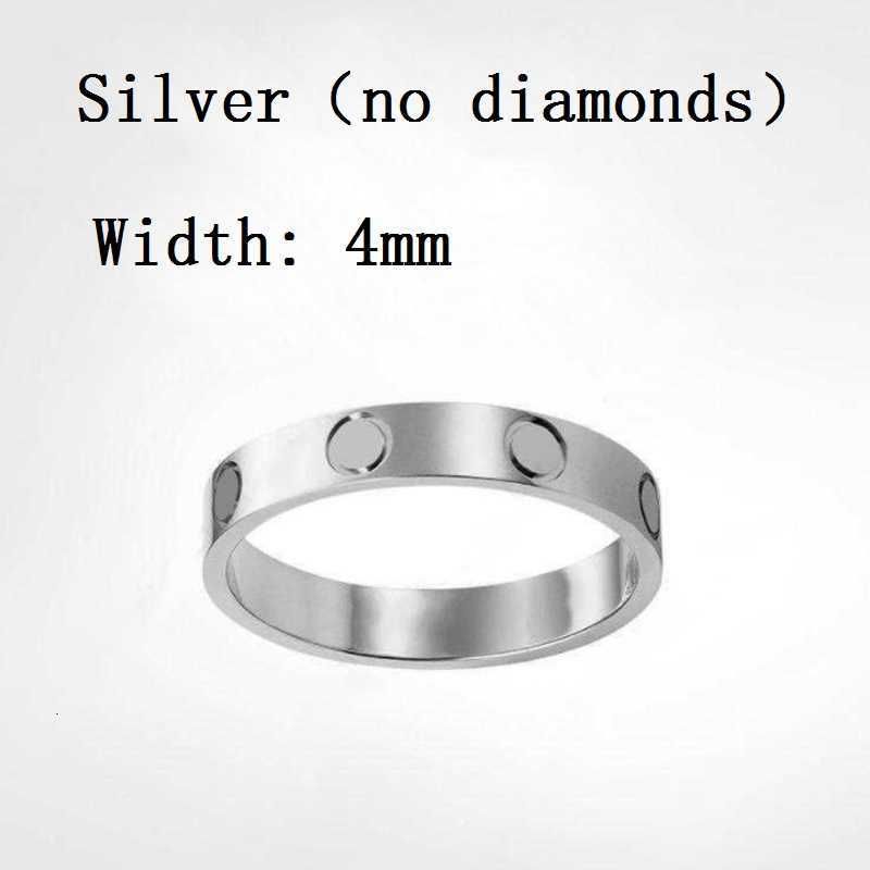 4mm Silver No Diamond