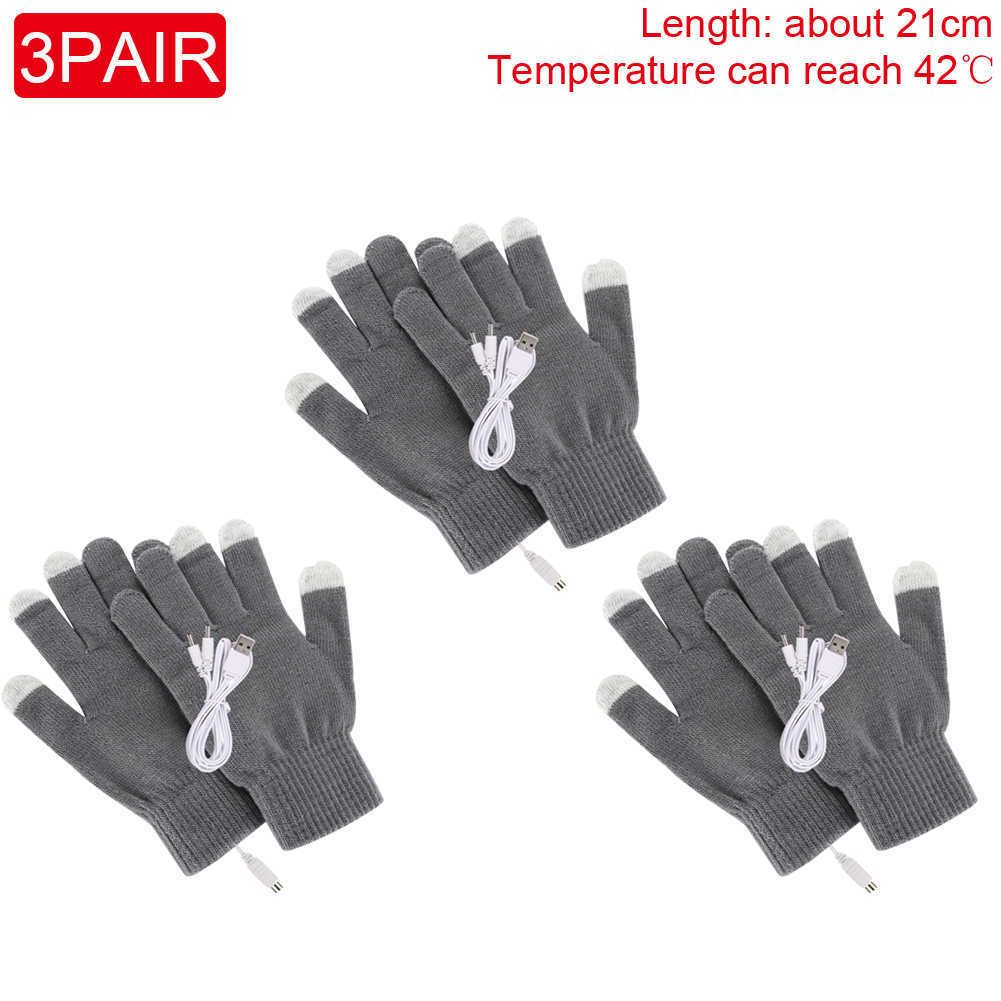 3pair grey gloves