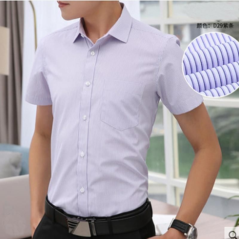 camicia a strisce viola