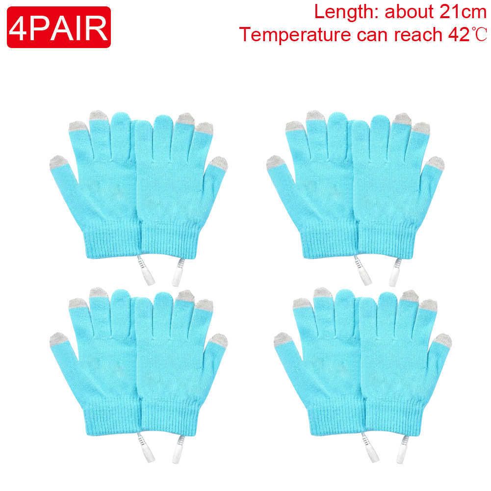 4pair blue gloves