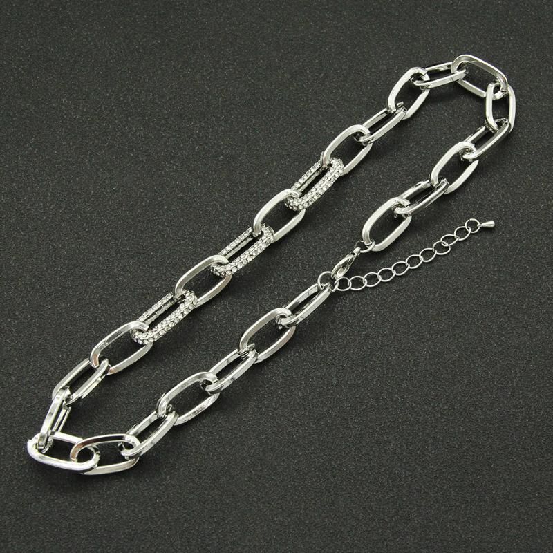 Silver halsband 20inches (49cm)