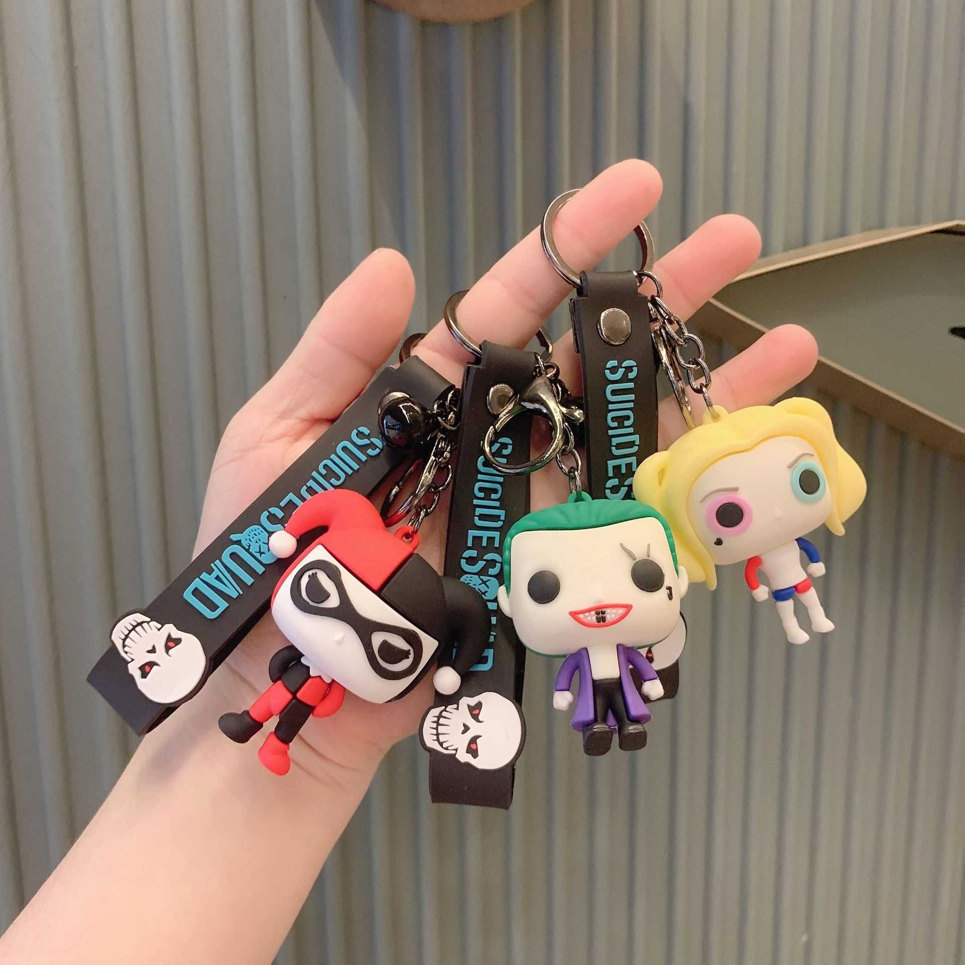 Keychains Exaggerated Punk Joker Cute Cartoon Girl Pendant for Backpack Bag Car Key Chains Girls Gift Kids G221026 Keychains Exaggerated Punk Joker Cute Cartoon Girl Pendant for Backpack Bag Car Key Chains Girls Gift Kids G221026