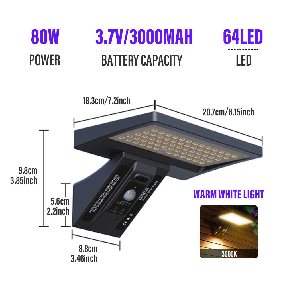 Lumière blanche à 80W-Warm