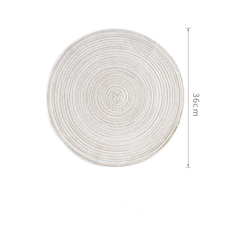 Beige 36 cm ronde