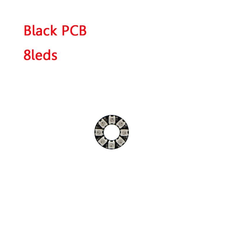 검은 색 PCB 8LED