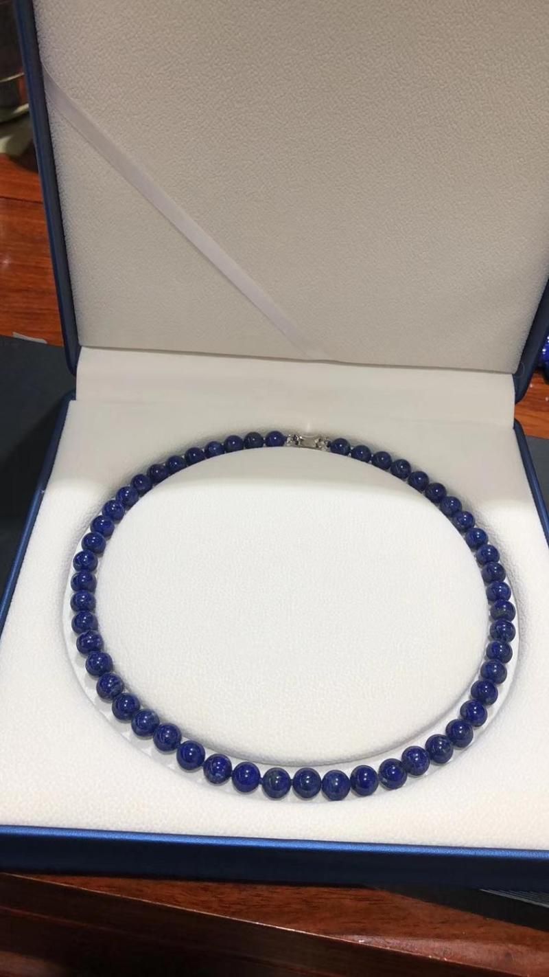 Lapis Necklace China 4-4.5mm 35cm 14 인치