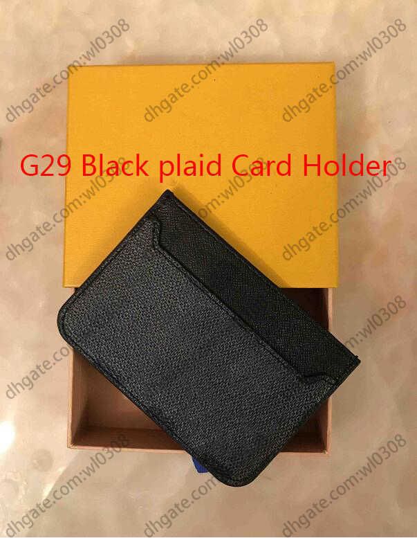 G29 Black Plaid Card Holder