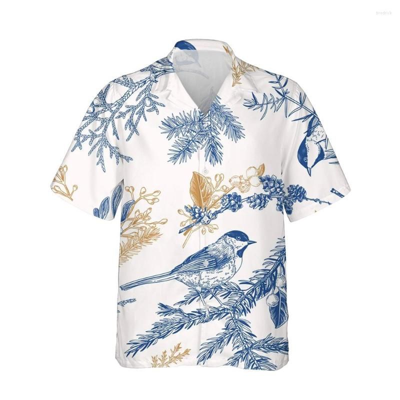 Jumeast Maple Leaf Men Hawaiian Aloha Shirt Beer 3D Printed Palm