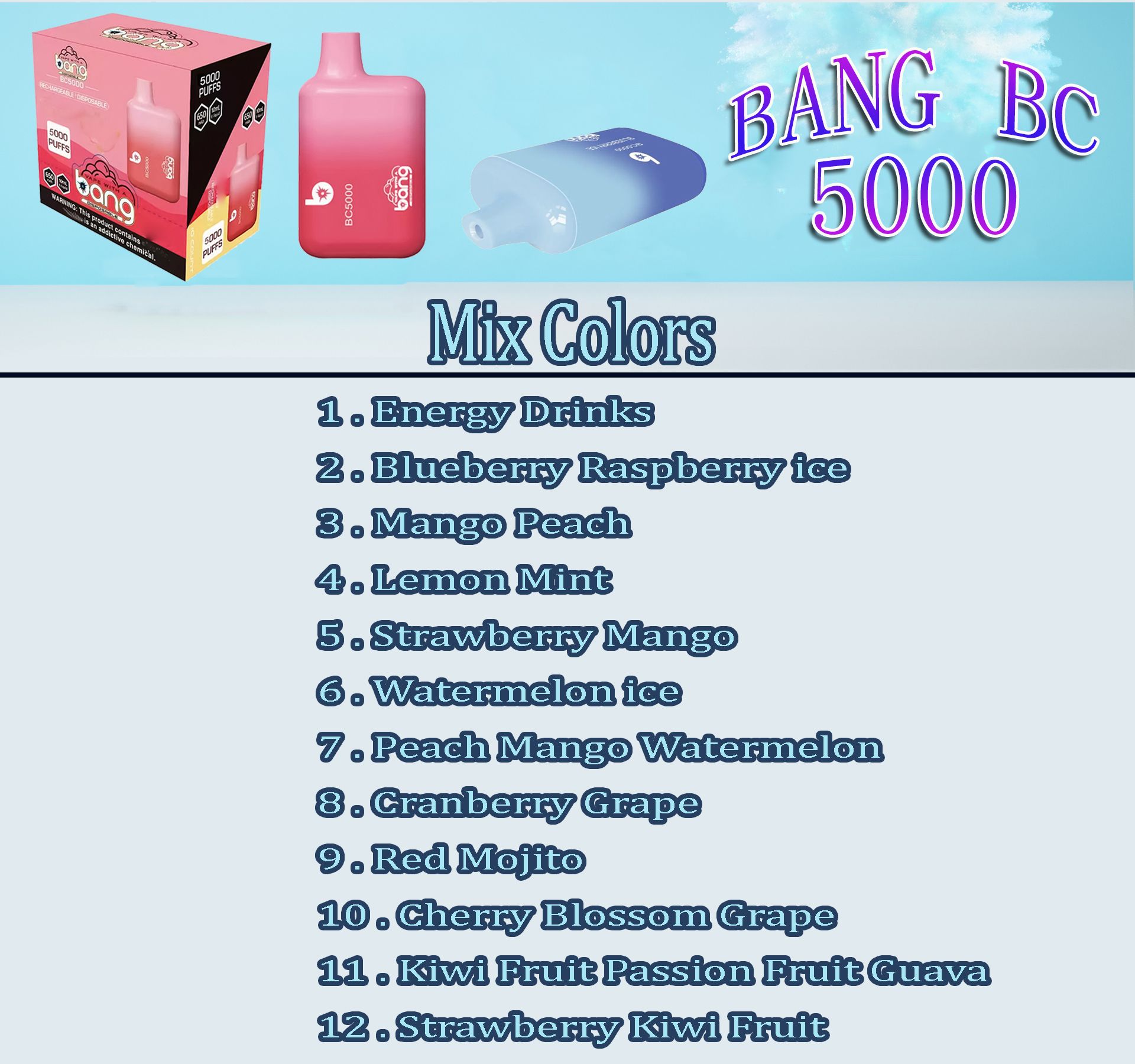 Bang BC5000 (Mix Colors)