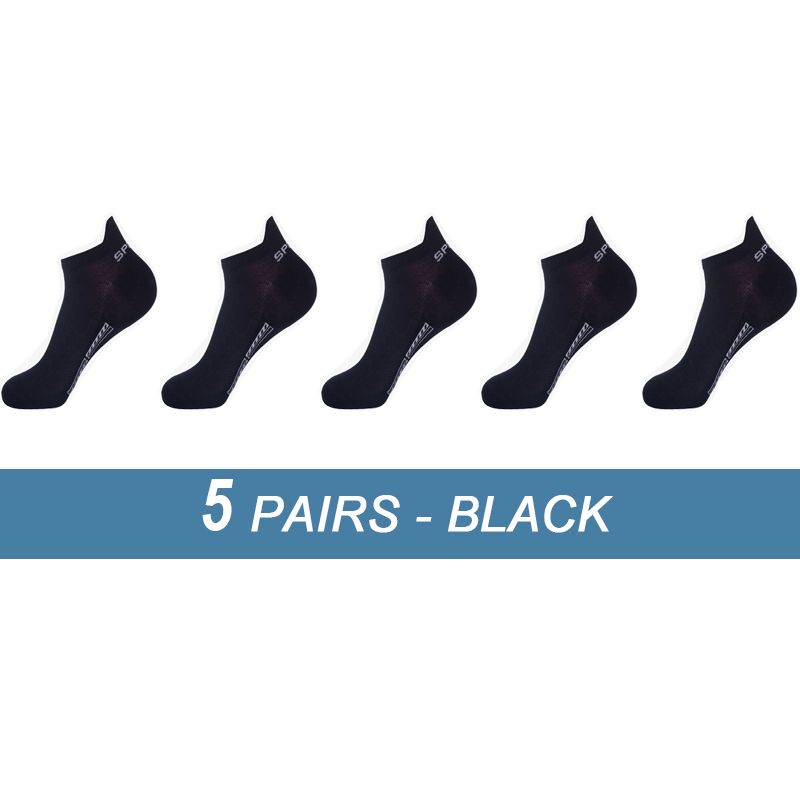 5 Pairs Black