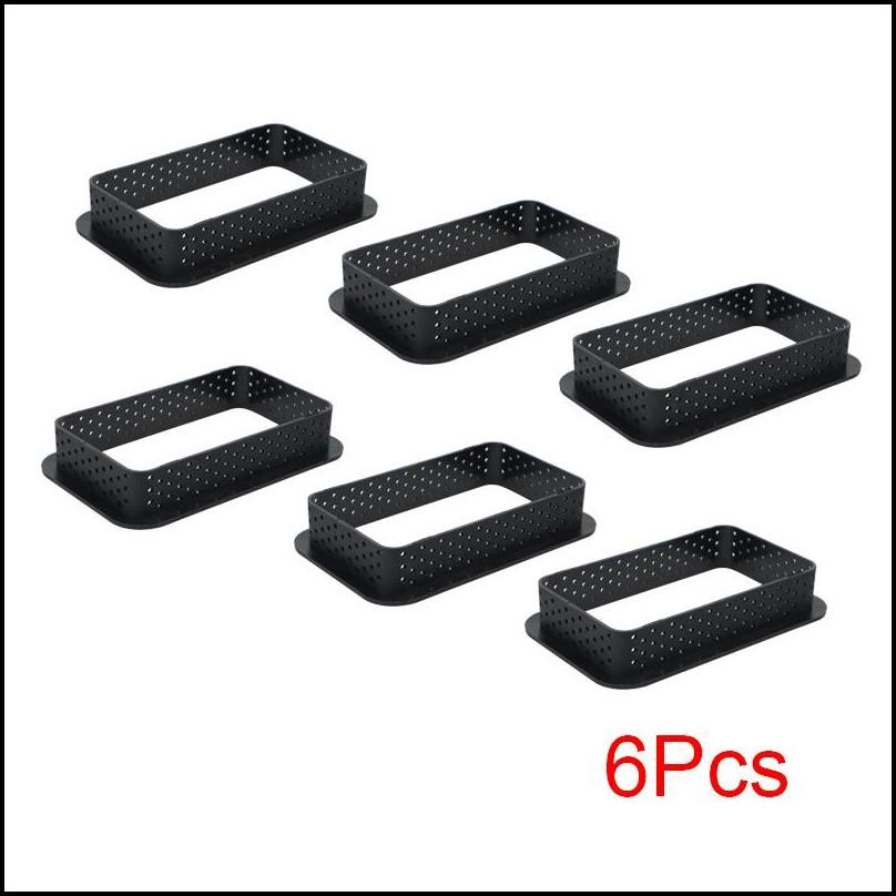 6Pcs Rectangle