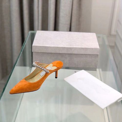 Orange sammet 6,5 cm