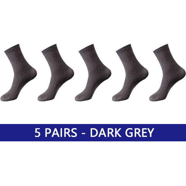 5 paires gris foncé