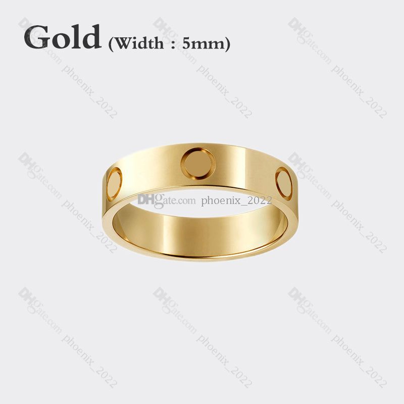 Gold (5mm)-LOVE Ring