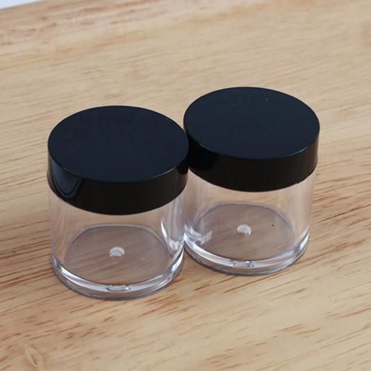 #2 10G black lids clear base