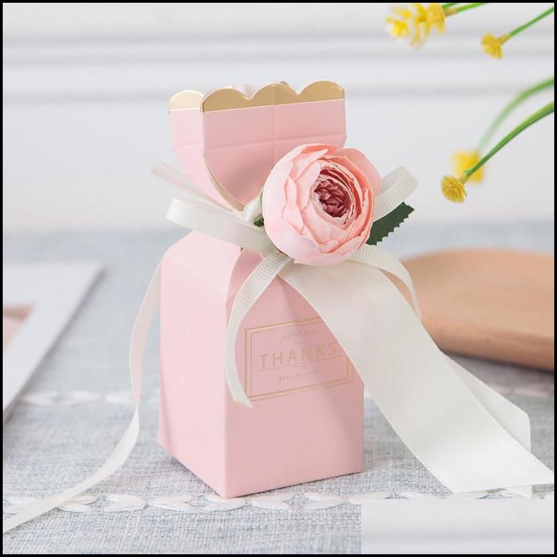 Pink Vase Box-50pcs-5x5x12.5cm