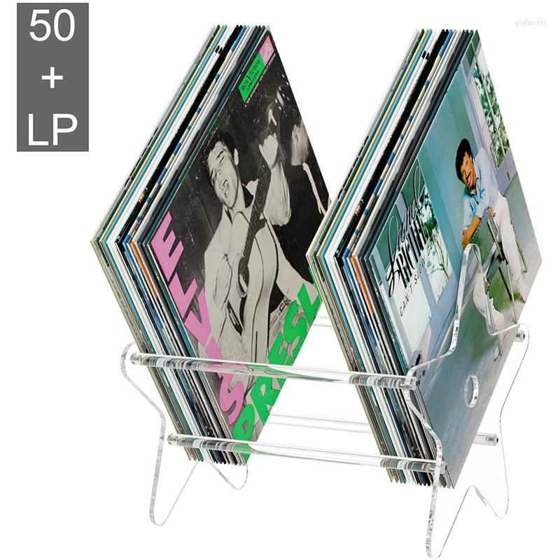 Clear Vinyl Record Stand Holder, Acrylic Display Shelf, Desktop