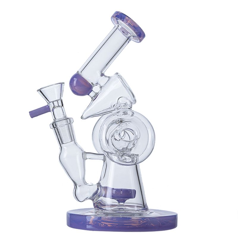 milk purple bong with bowl