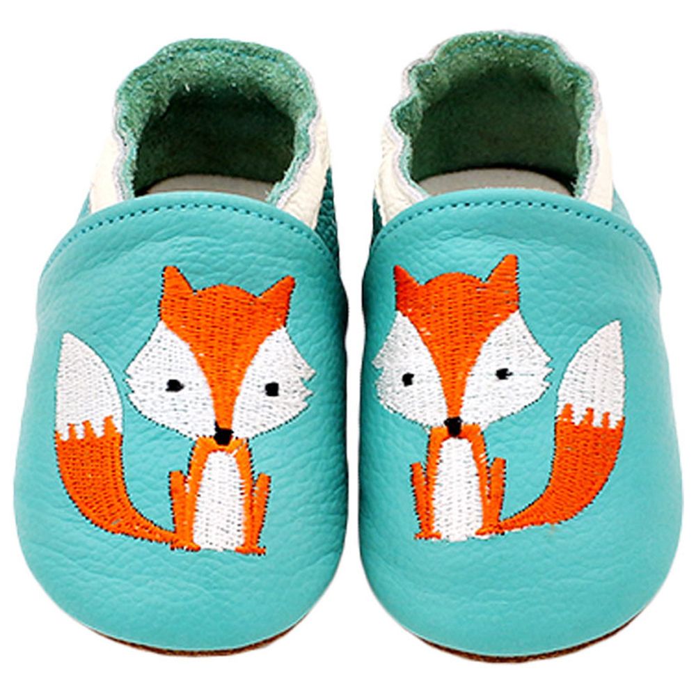 fox blue embroidery