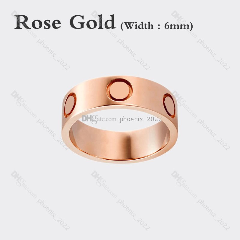 Rose Gold (6mm) -Love ring