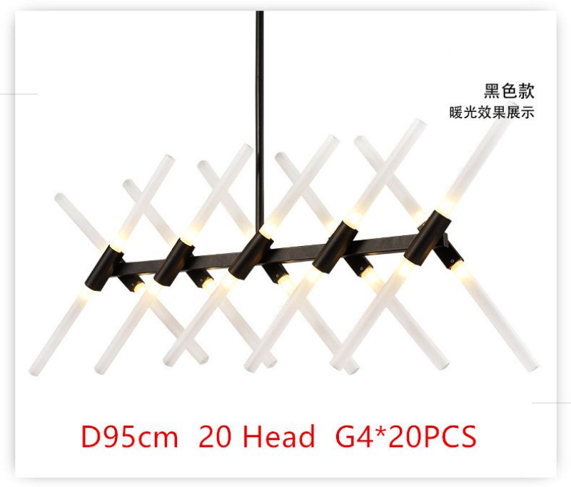 D95 cm Luce calda nera