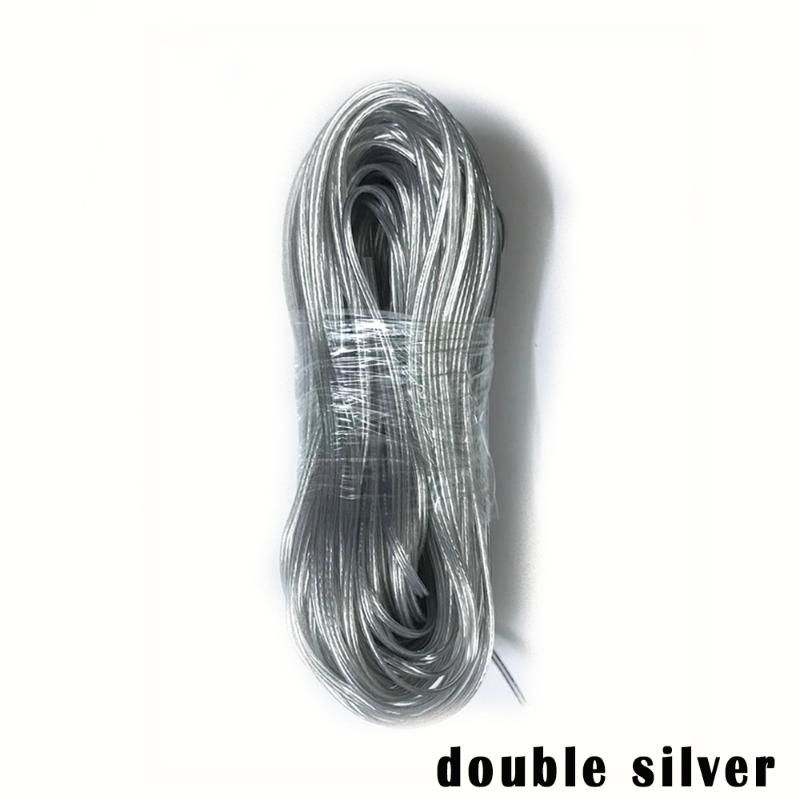 Double Silber 30 Meter 22AWG