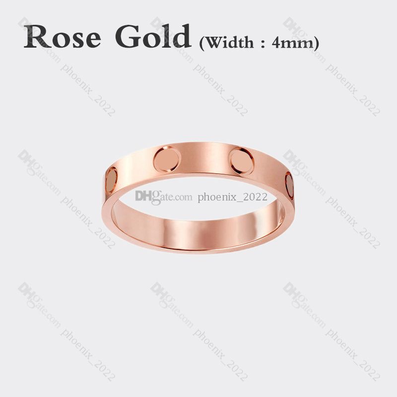 Rose Gold (4mm)-love Ring