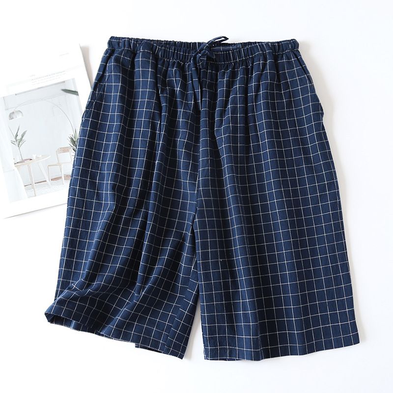 Donkerblauwe plaid